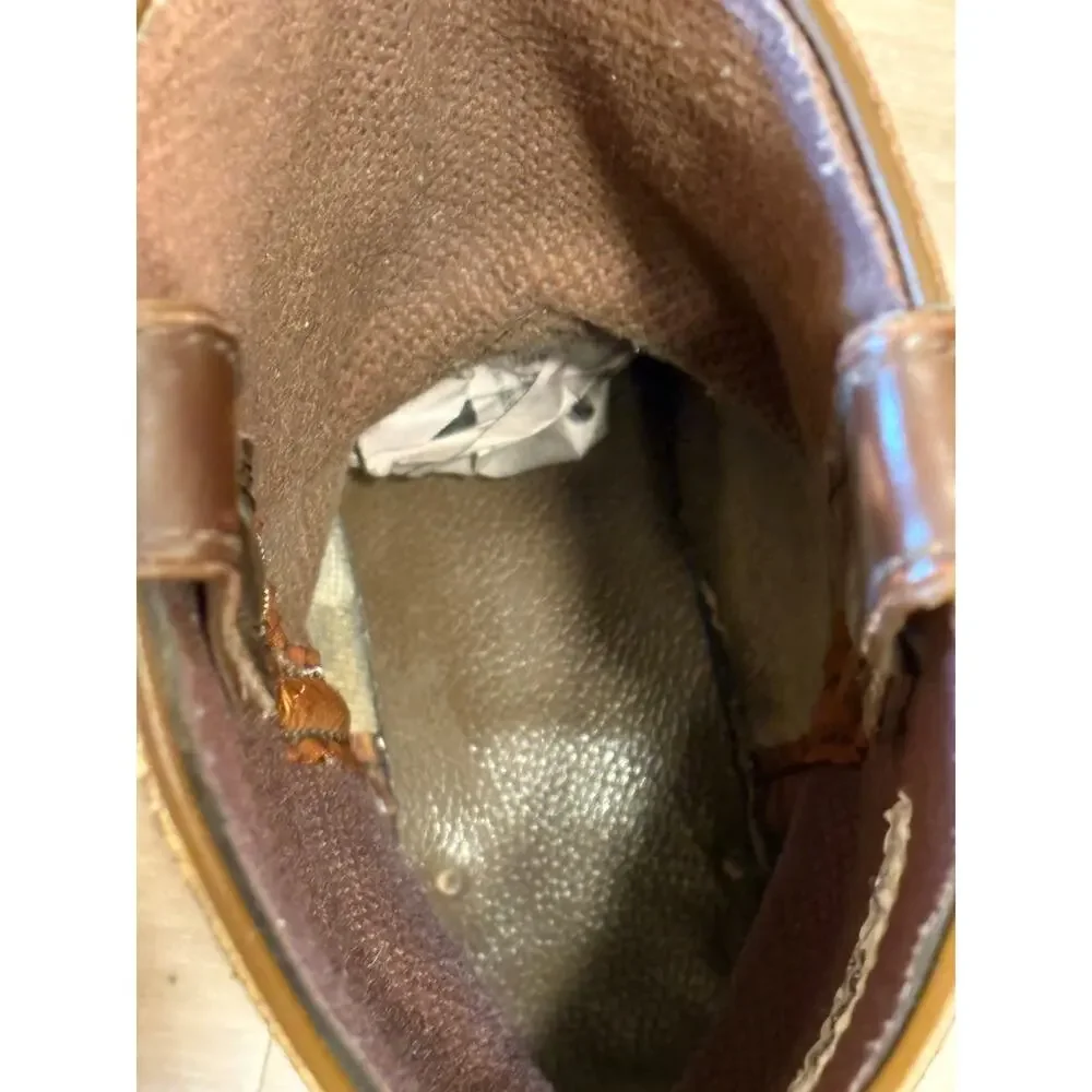 Justin Ranch and Road Roper Brown Leather Cowboy Western Boots Men’s 10.5D